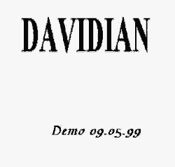 DAVIDIAN - Demo 09.05.99 cover 
