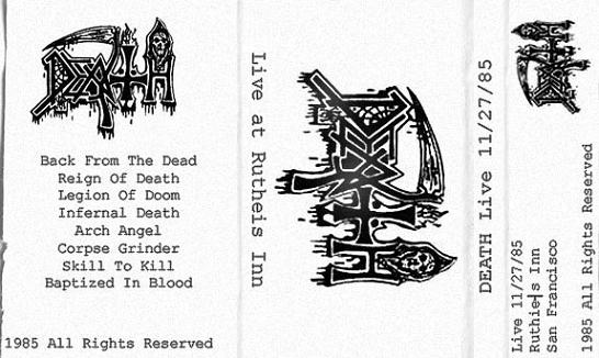 DEATH - Live tape #8 cover 