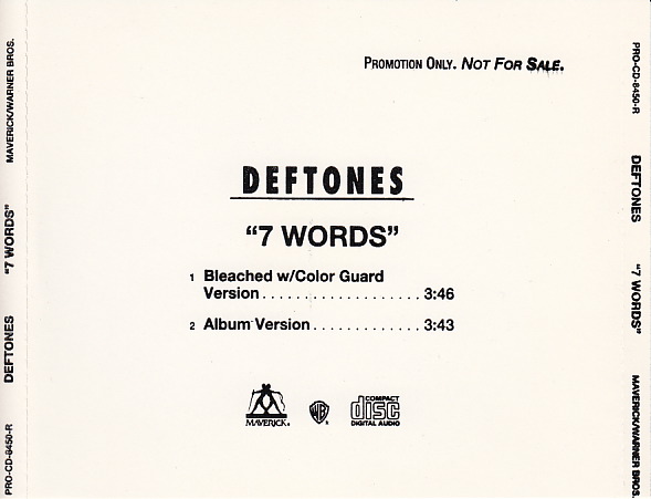 DEFTONES - 7 Words cover 