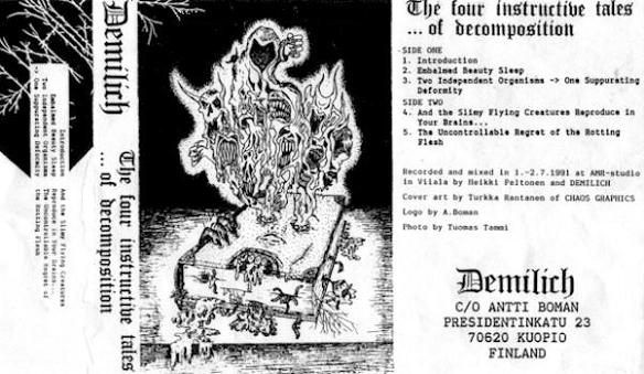 DEMILICH - The Four Instructive Tales Of Decomposition cover 