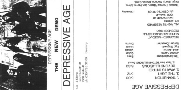 DEPRESSIVE AGE - The New Demo cover 