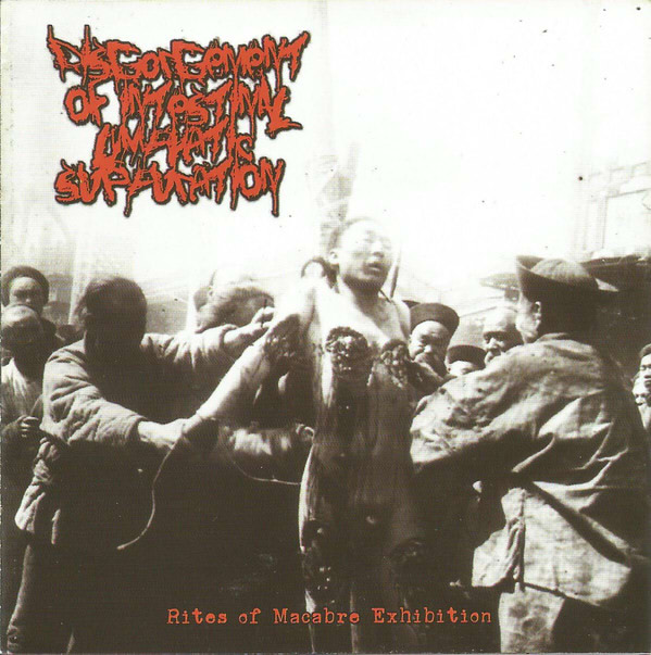 DISGORGEMENT OF INTESTINAL LYMPHATIC SUPPURATION - Rites of Macabre Exhibition / 104 TraXXX E.P. cover 