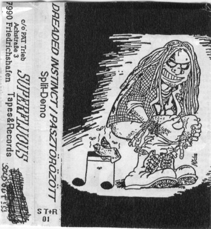 DREADED INSTINCT - Split-Demo cover 