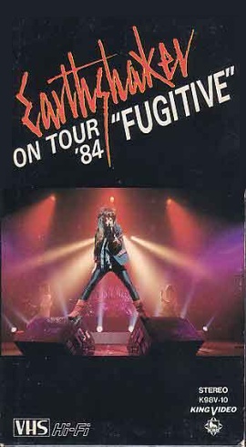 EARTHSHAKER - On Tour '84 Fugitive cover 