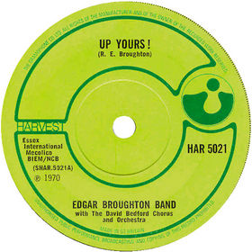 EDGAR BROUGHTON BAND - Up Your! / Officer Dan cover 