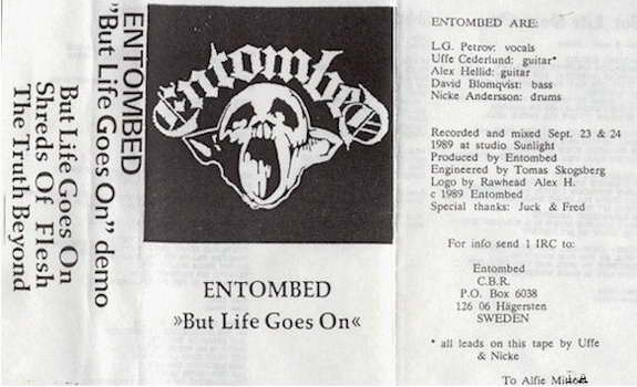 ENTOMBED - But Life Goes On cover 