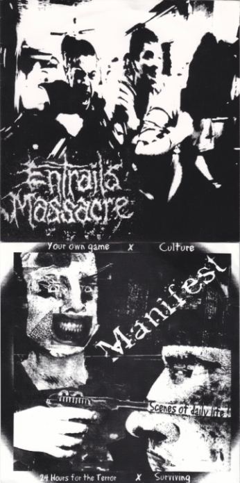 ENTRAILS MASSACRE - Entrails Massacre / Manifest cover 