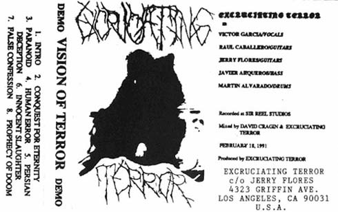 EXCRUCIATING TERROR - Vision of Terror cover 