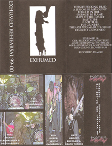 EXHUMED - Rehearsal 99-00 cover 