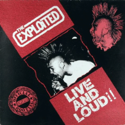 THE EXPLOITED - Live And Loud cover 