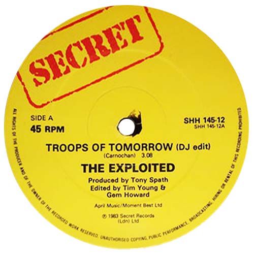 THE EXPLOITED - Troops Of Tomorrow cover 