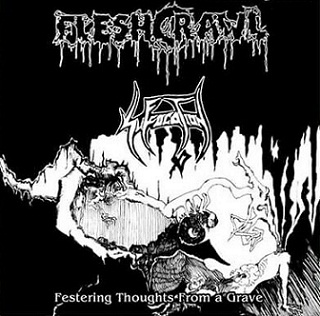 FLESHCRAWL - Festering Thoughts from a Grave cover 