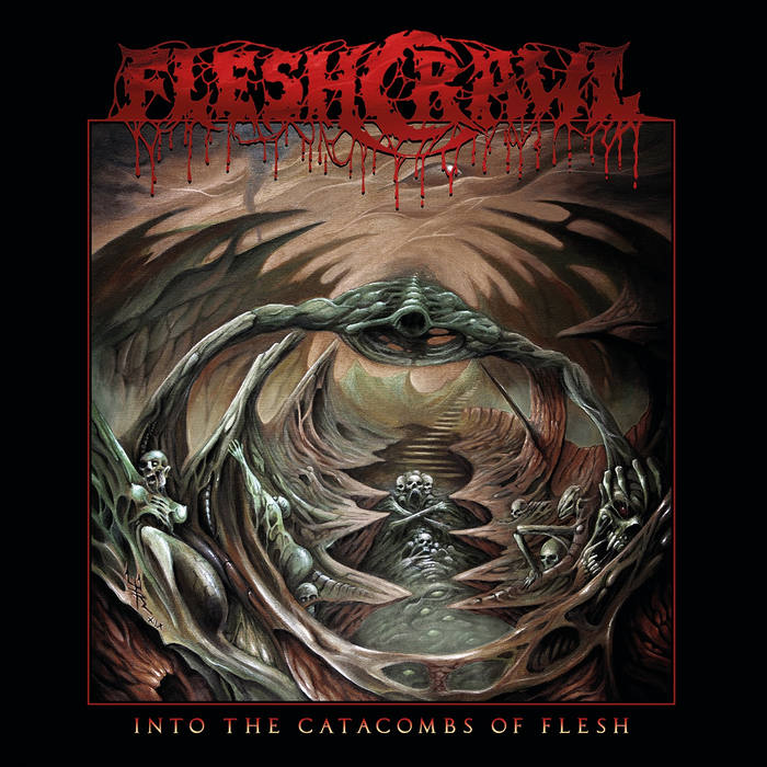FLESHCRAWL - Into the Catacombs of Flesh cover 
