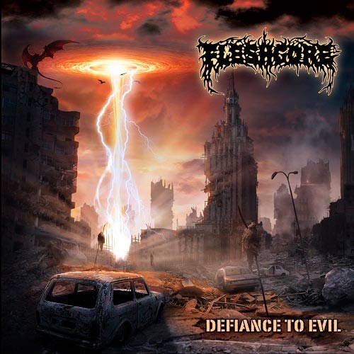FLESHGORE - Defiance To Evil cover 