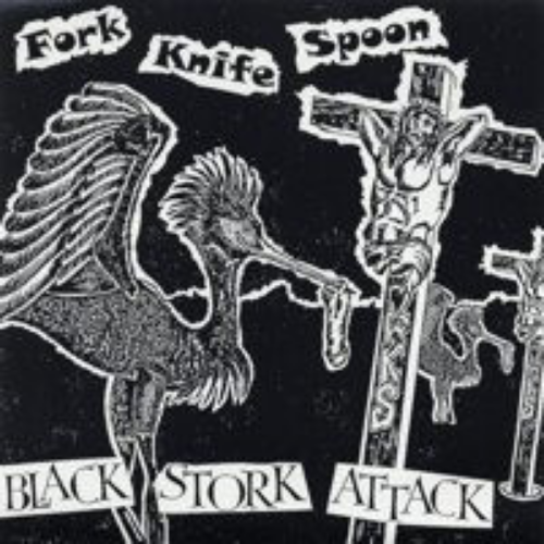 FORK KNIFE SPOON - Black Stork Attack cover 
