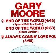GARY MOORE - End Of The World cover 