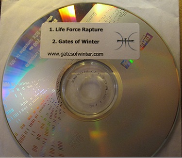 GATES OF WINTER - Life Force Rapture Single cover 