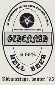 GEHENNAH - Hell Beer (Advancetape '95) cover 