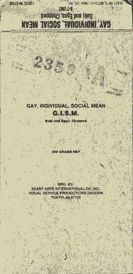 G.I.S.M. - Gai Individual Social Mean: Subj & Egos, chopped (Das Göttlich Geist) cover 