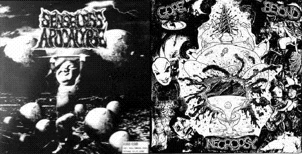 GORE BEYOND NECROPSY - Plague Rages / AgathoclesSenseless Apocalypse / Gore Beyond Necropsy cover 