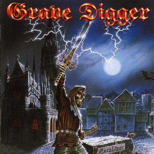 GRAVE DIGGER - Excalibur cover 