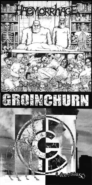 GROINCHURN - Surgery for the Dead / I Don't Think So cover 