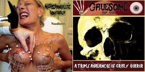 GRUESOME STUFF RELISH - A Triple Avalanche of Grisly Horror / Needletits cover 