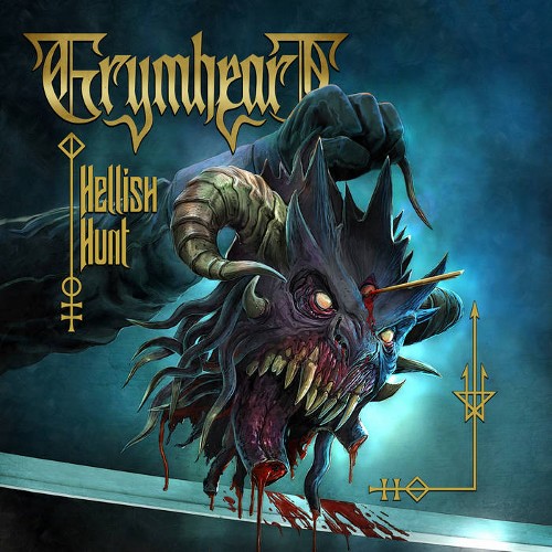 GRYMHEART - Hellish Hunt cover 