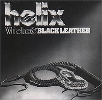 HELIX - White Lace and Black Leather cover 