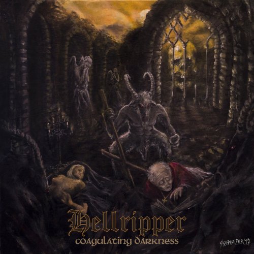 HELLRIPPER - Coagulating Darkness cover 