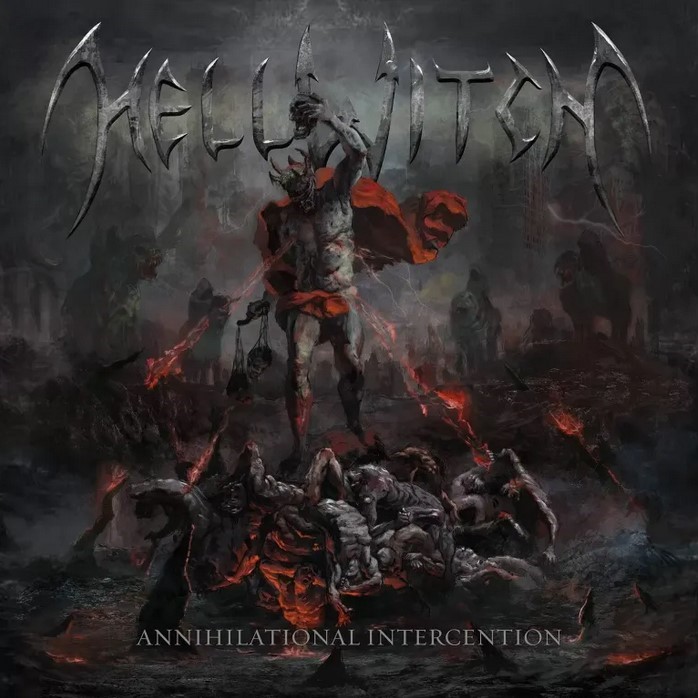 HELLWITCH - Annihilational Intercention cover 