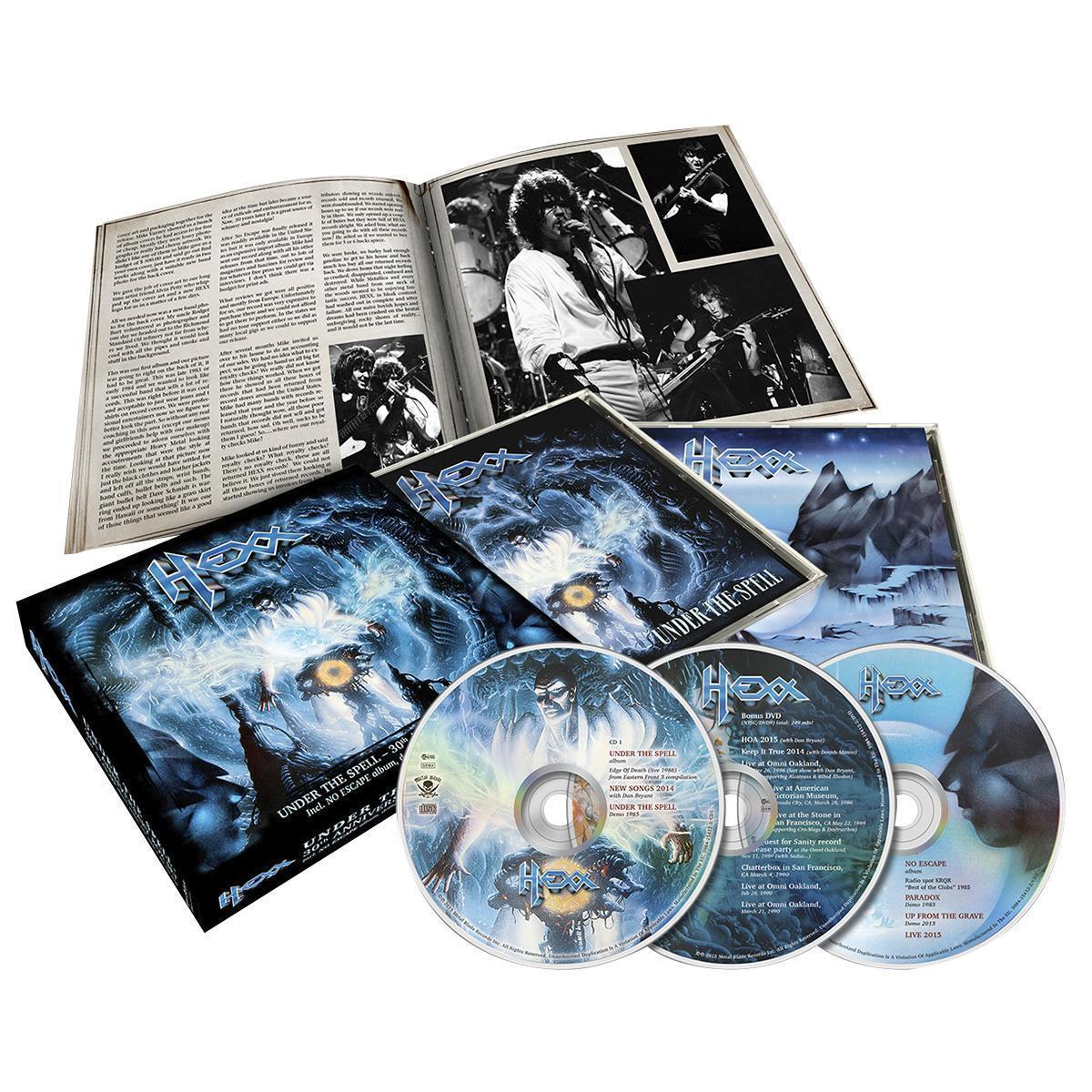HEXX - Under The Spell / No Escape 30th Anniversary Deluxe Boxset cover 