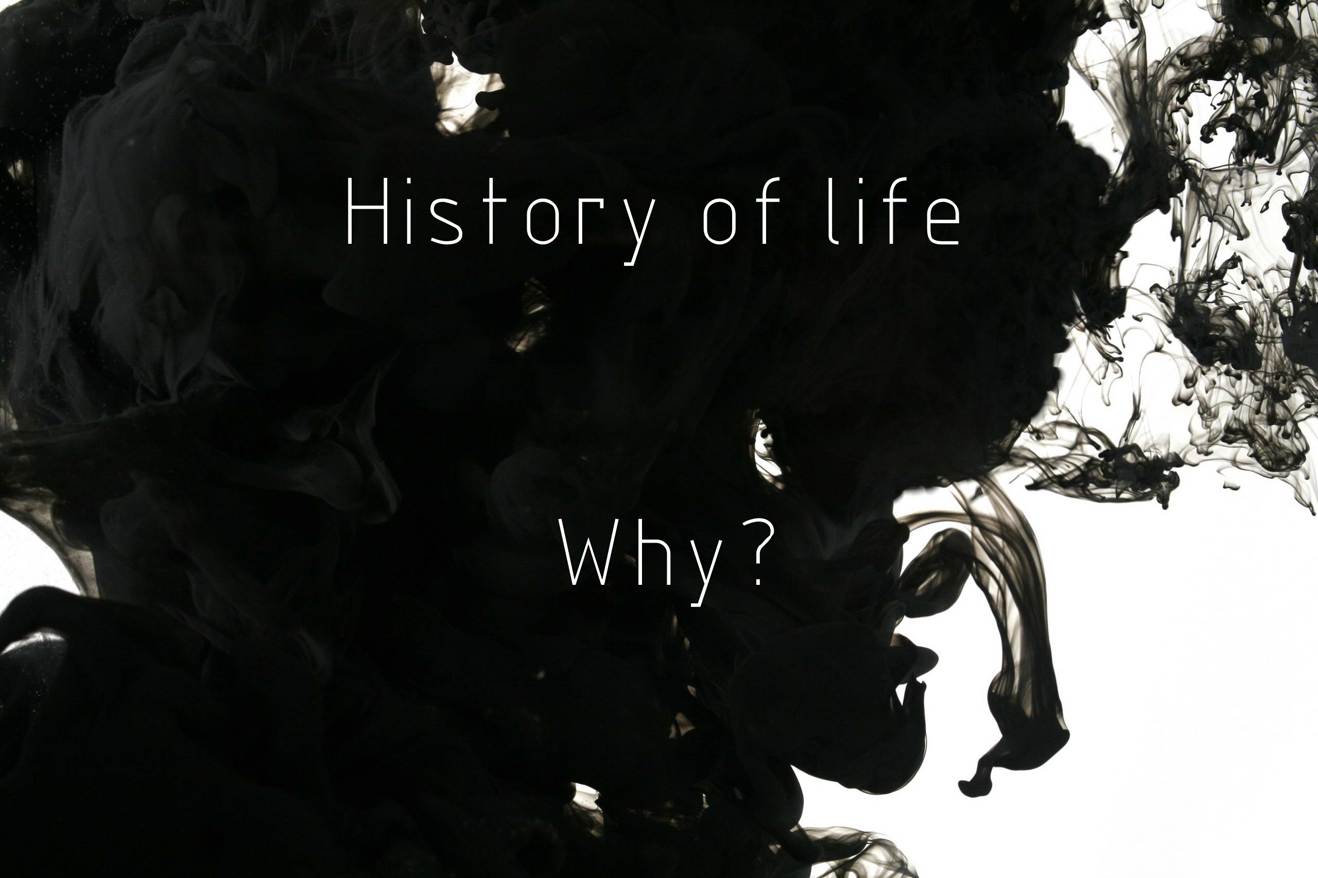 HISTORY OF LIFE - Why? cover 