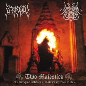 IMPIETY - Two Majesties: An Arrogant Alliance of Satan's Extreme Elite cover 