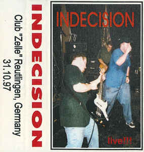 INDECISION - Live!!! cover 
