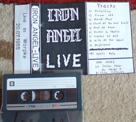 IRON ANGEL - Live Warpke 20.07.1985 cover 