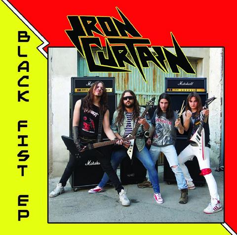 IRON CURTAIN - Black Fist cover 