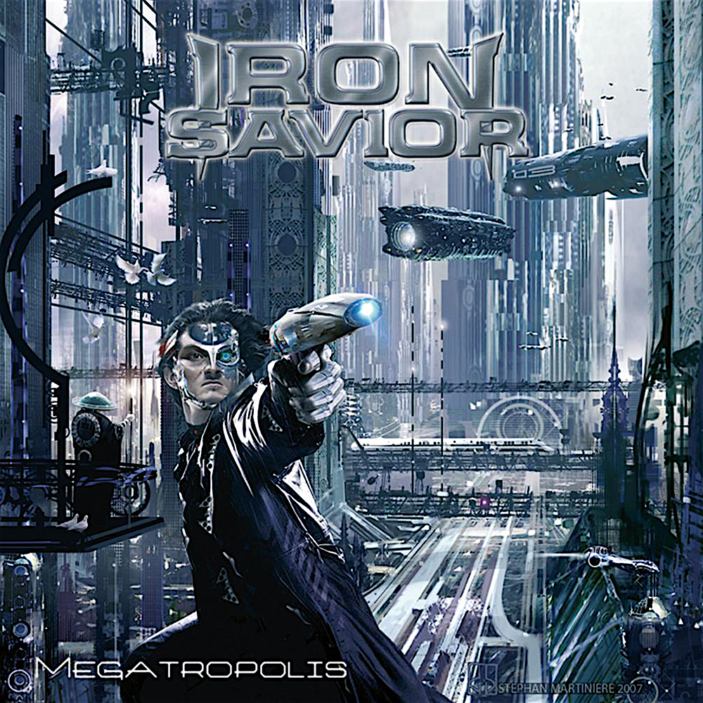 IRON SAVIOR - Megatropolis cover 