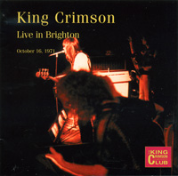 KING CRIMSON - Live In Brighton, 1971 cover 