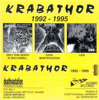 KRABATHOR - 1992-1995 cover 