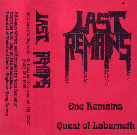 LAST REMAINS - Demo 1991 cover 