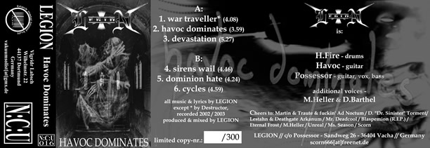 LEGION - Havoc Dominates cover 