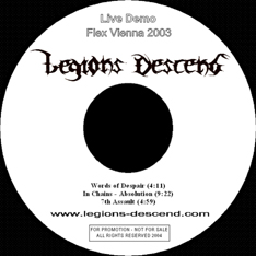 LEGIONS DESCEND - Live Demo Flex Vienna 2003 cover 