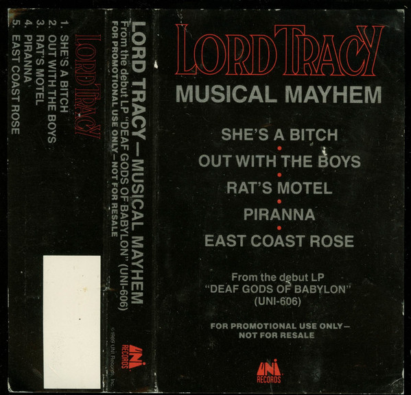 LORD TRACY - Musical Mayhem cover 