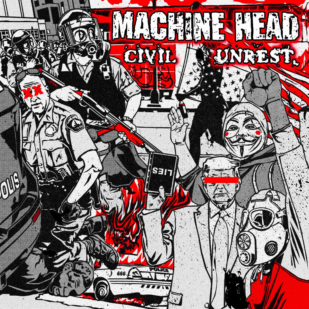 MACHINE HEAD - Civil Unrest cover 