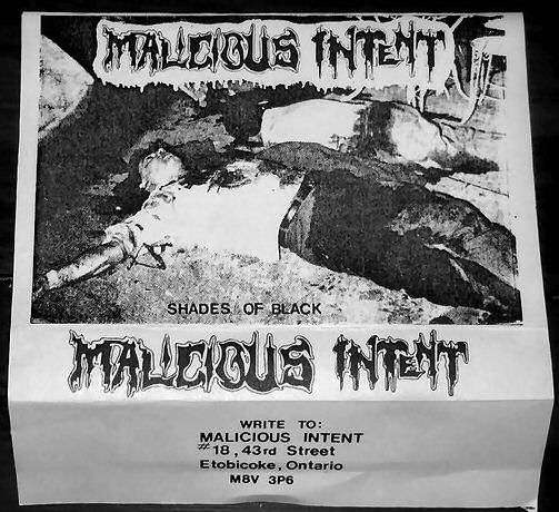 MALICIOUS INTENT - Shades of Black cover 