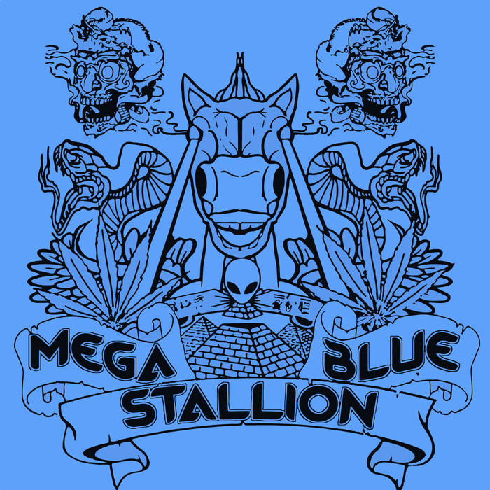 MEGA BLUE STALLION - Lazer Eyez cover 
