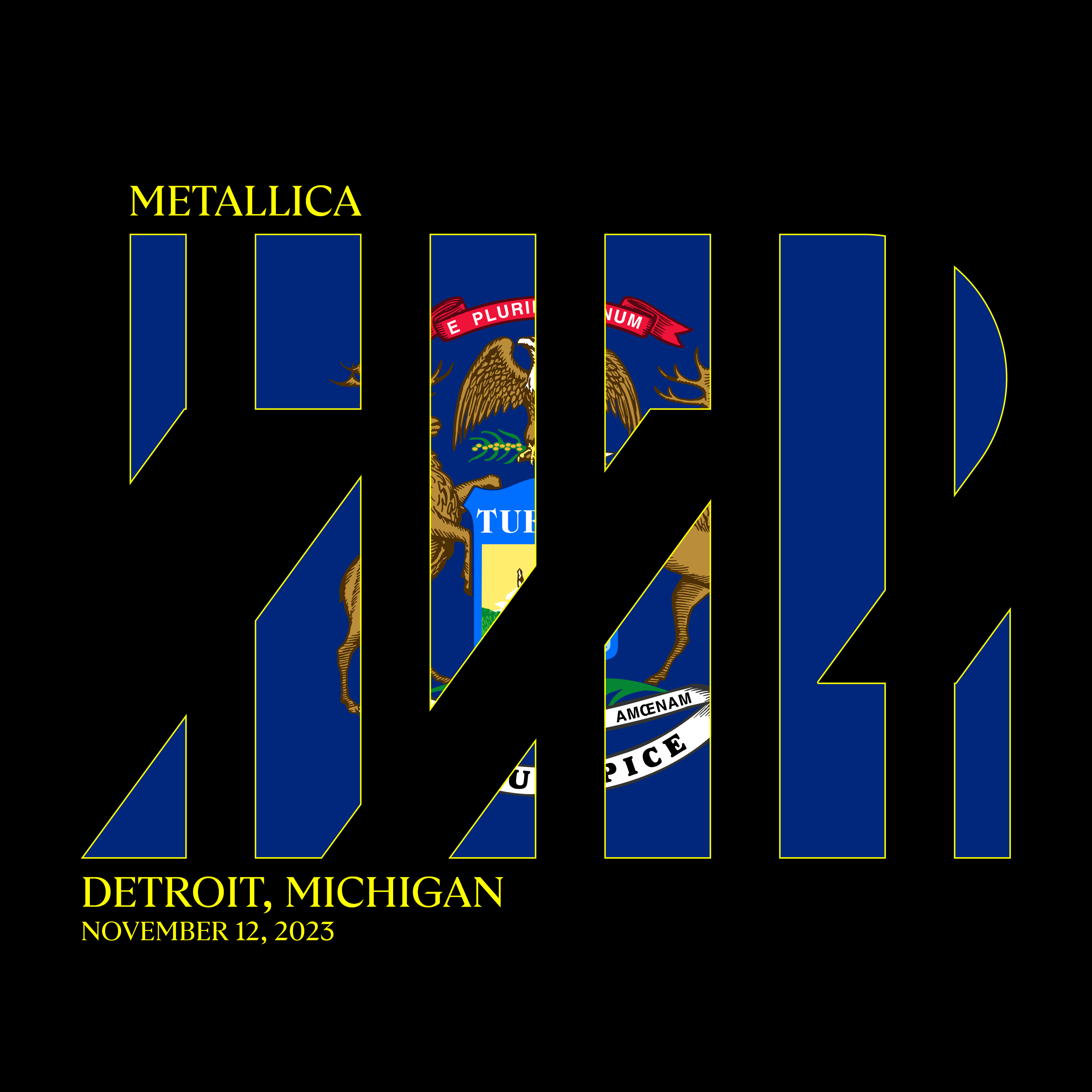 METALLICA (LIVEMETALLICA.COM) - 2023/11/12 Ford Field, Detroit, MI cover 