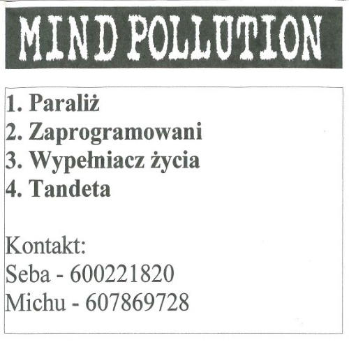 MIND POLLUTION - Demo 2004 cover 
