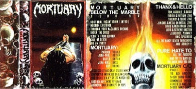 MORTUARY - Below The Marble cover 